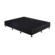 Palermo King Single Ensemble Bed Base Midnight Black Linen Fabric - Mekamart Australia