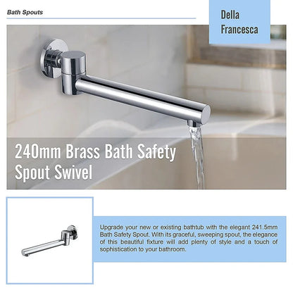 240mm Brass Bath Safety Spout Swivel - Mekamart Australia