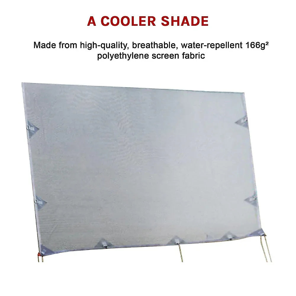 4.9m Caravan Privacy Screen Side Sunscreen Sun Shade for 17' Roll Out Awning - Mekamart Australia