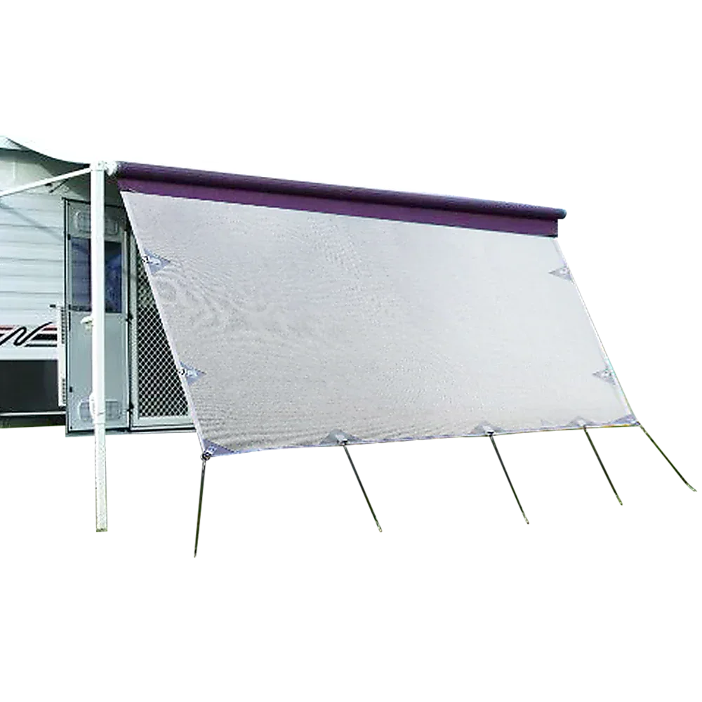 3.4m Caravan Privacy Screen Side Sunscreen Sun Shade for 12' Roll Out Awning - Mekamart Australia