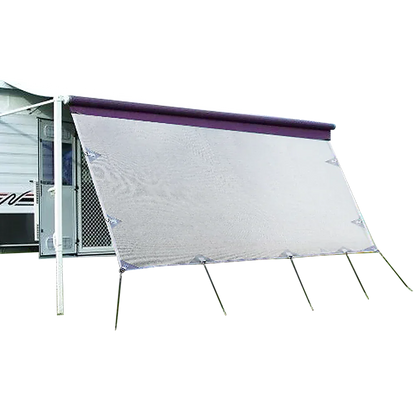 3.4m Caravan Privacy Screen Side Sunscreen Sun Shade for 12' Roll Out Awning - Mekamart Australia