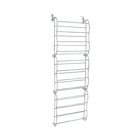 36 Pair Shoe Holder Organiser Over The Door Hanging Shelf Rack Storage Hook - Mekamart Australia