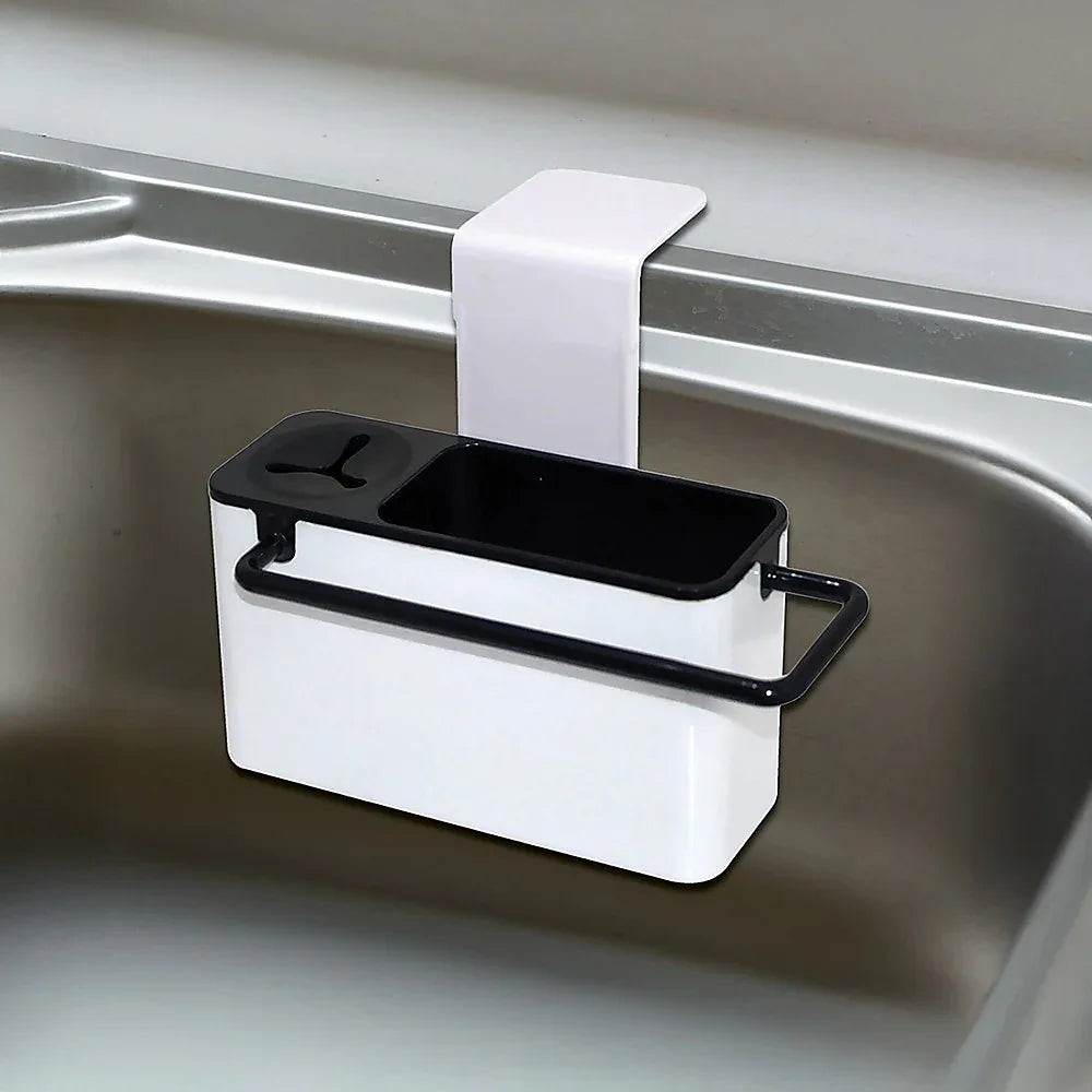 Sink Aid Self Draining Caddy Kitchen Sponges Brush Soap - Mekamart Australia