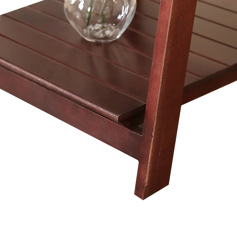 5 Tier Wooden Ladder Shelf Stand Storage Book Shelves Shelving Display Rack - Mekamart Australia