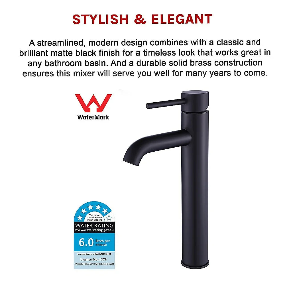 Tall Basin Mixer Tap Faucet -Kitchen Laundry Bathroom Sink - Mekamart Australia