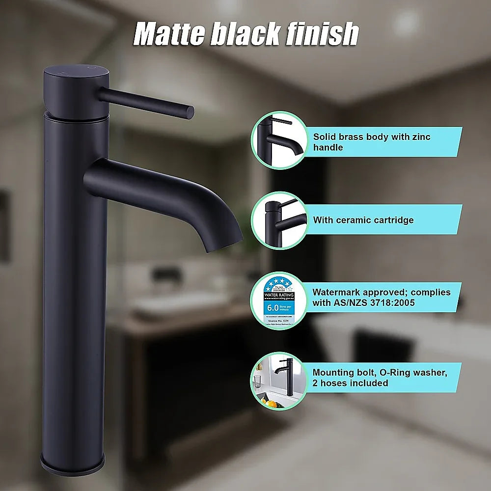 Tall Basin Mixer Tap Faucet -Kitchen Laundry Bathroom Sink - Mekamart Australia