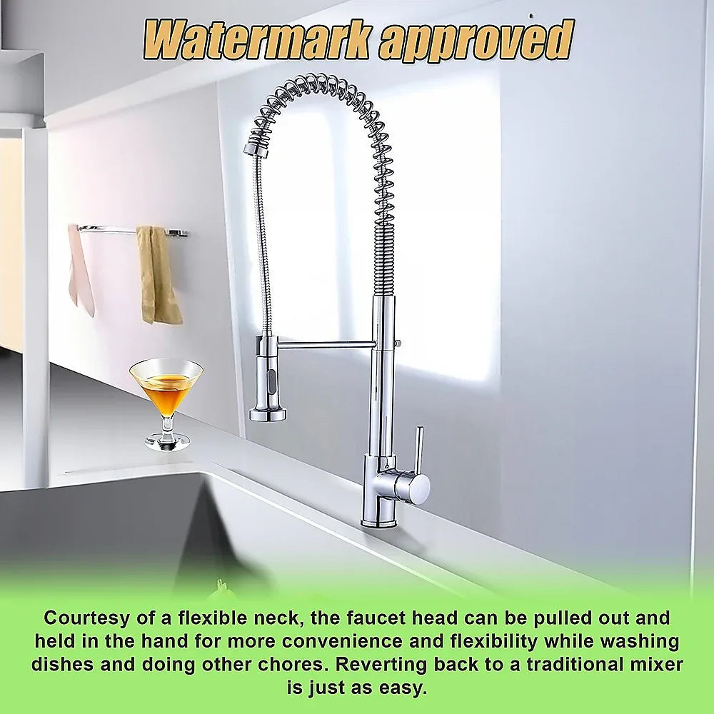 Basin Mixer Pull-Out Kitchen Tap Faucet Laundry Sink - Mekamart Australia