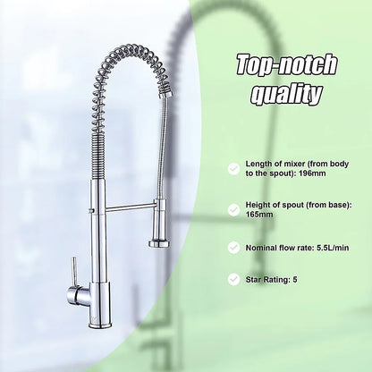 Basin Mixer Pull-Out Kitchen Tap Faucet Laundry Sink - Mekamart Australia