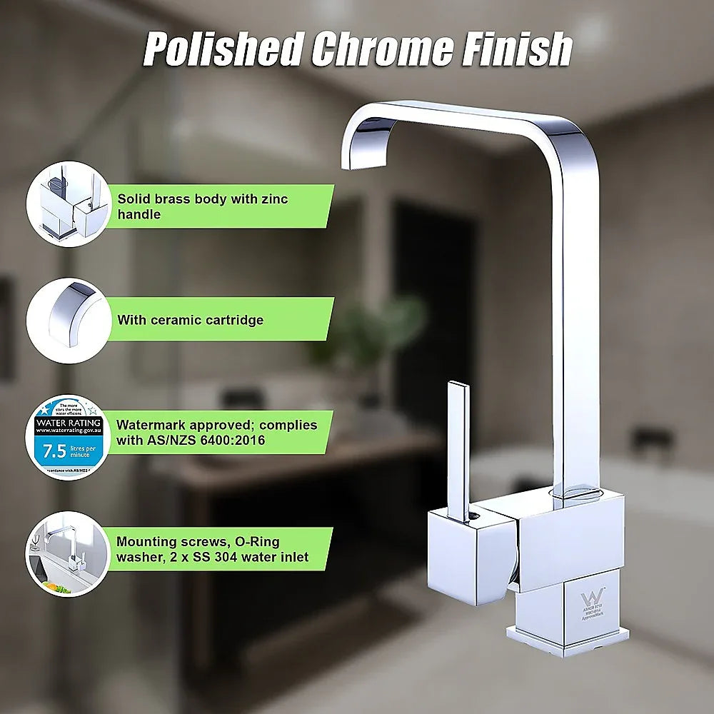 Basin Mixer Tap Faucet - Kitchen Laundry Bathroom Sink - Mekamart Australia