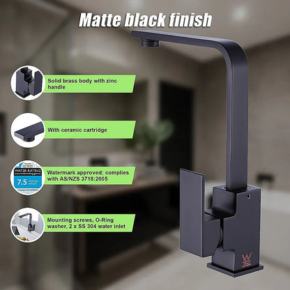 Kitchen Mixer Tap Faucet - Laundry Bathroom Sink - Mekamart Australia