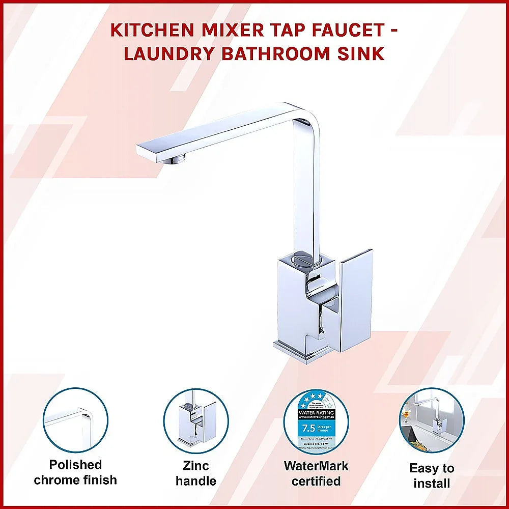 Kitchen Mixer Tap Faucet - Laundry Bathroom Sink - Mekamart Australia