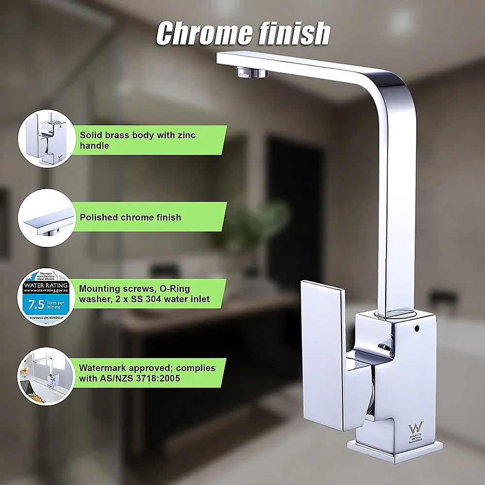 Kitchen Mixer Tap Faucet - Laundry Bathroom Sink - Mekamart Australia
