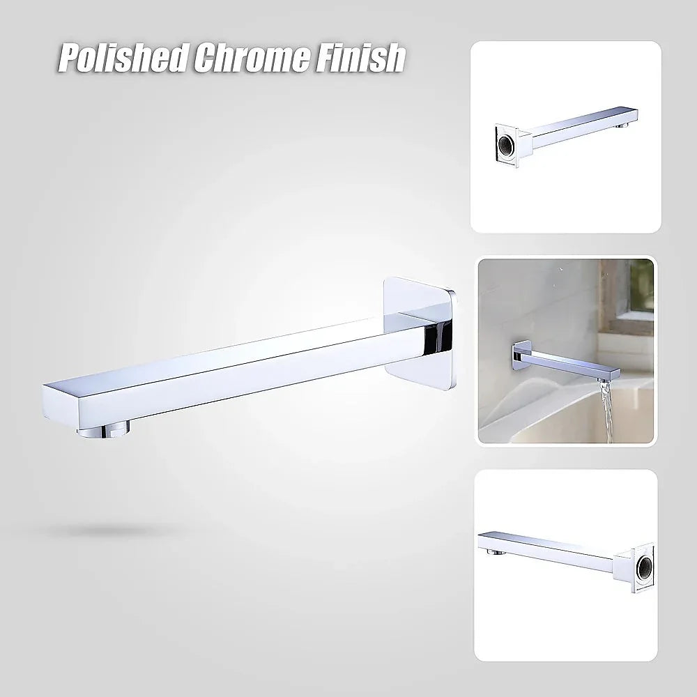 228mm Bath Spout Polished Chrome Finish - Mekamart Australia