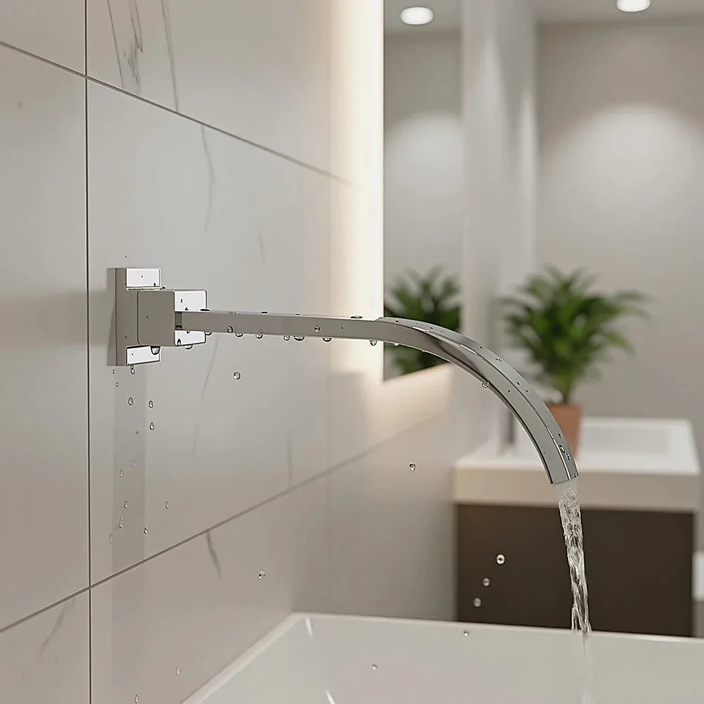 180mm Bath Spout Polished Chrome Finish - Mekamart Australia
