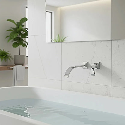 180mm Bath Spout Polished Chrome Finish - Mekamart Australia