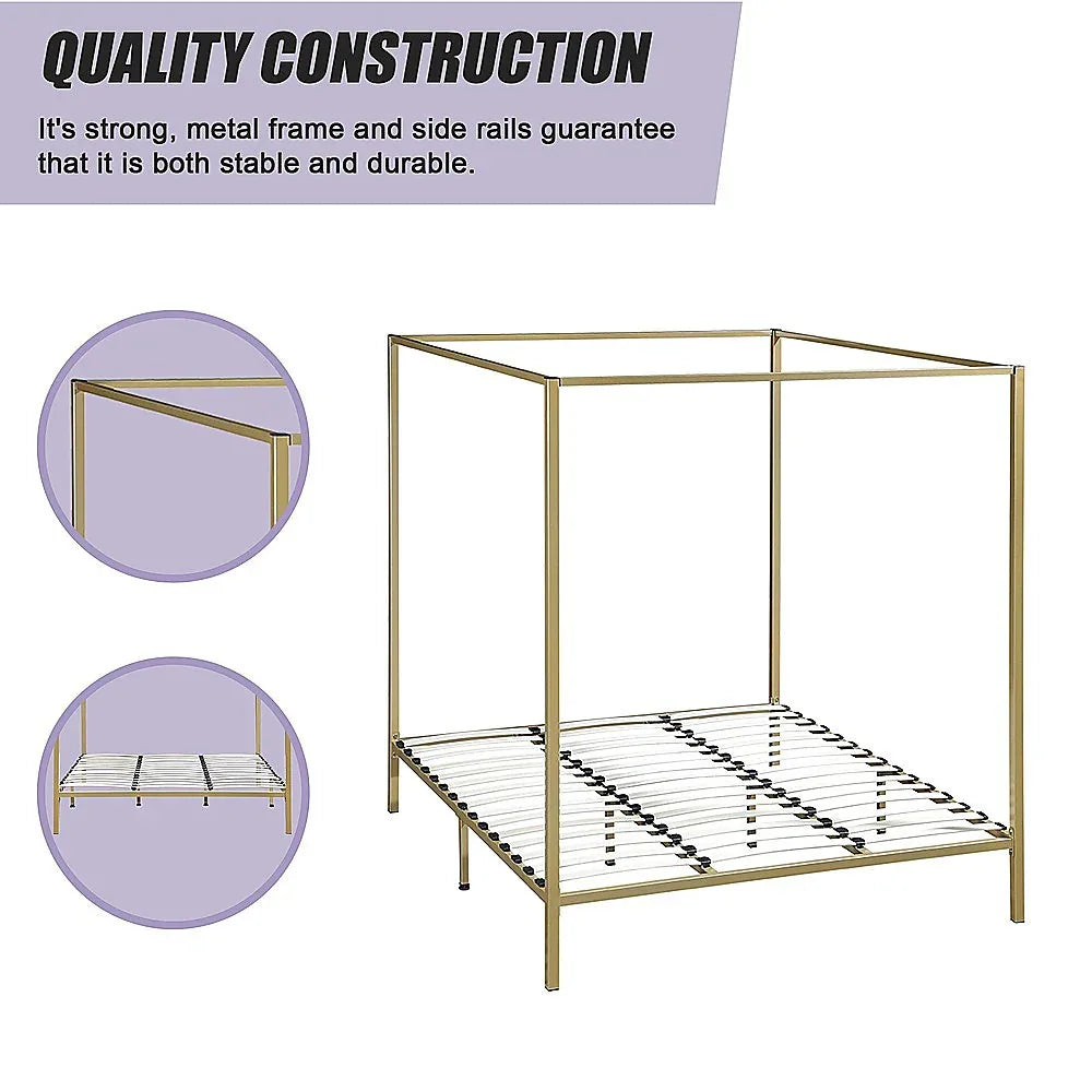 4 Four Poster King Bed Frame - Mekamart Australia