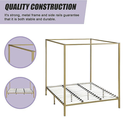 4 Four Poster King Bed Frame - Mekamart Australia