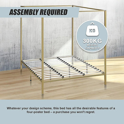4 Four Poster King Bed Frame - Mekamart Australia