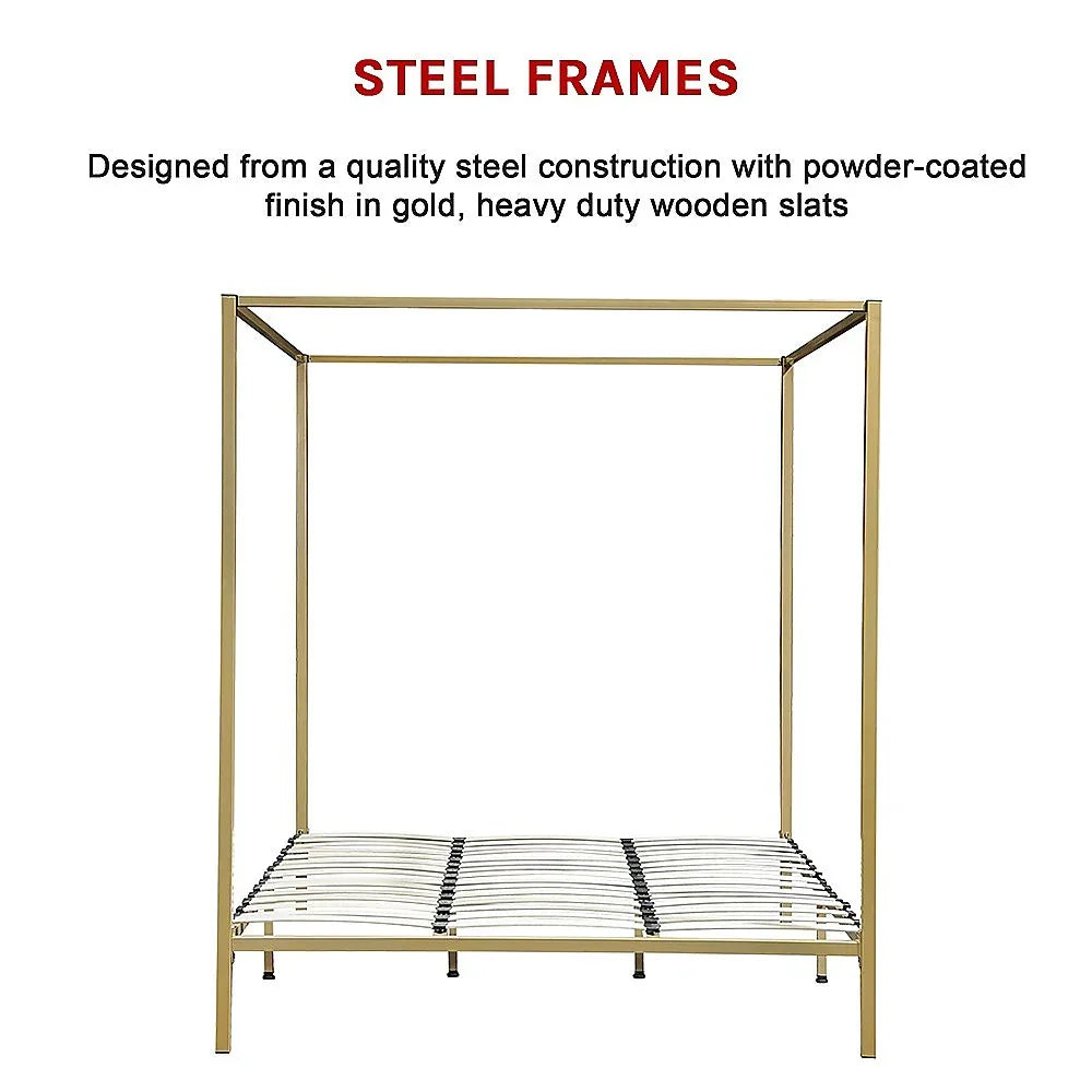 4 Four Poster King Bed Frame - Mekamart Australia