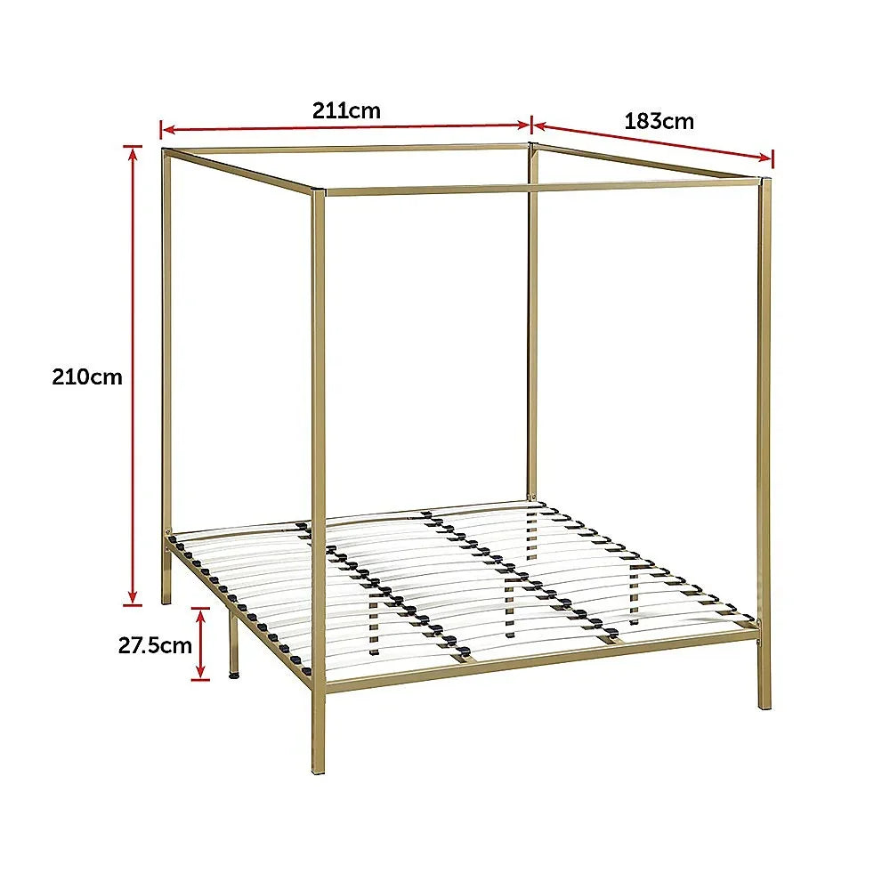 4 Four Poster King Bed Frame - Mekamart Australia