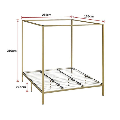 4 Four Poster King Bed Frame - Mekamart Australia