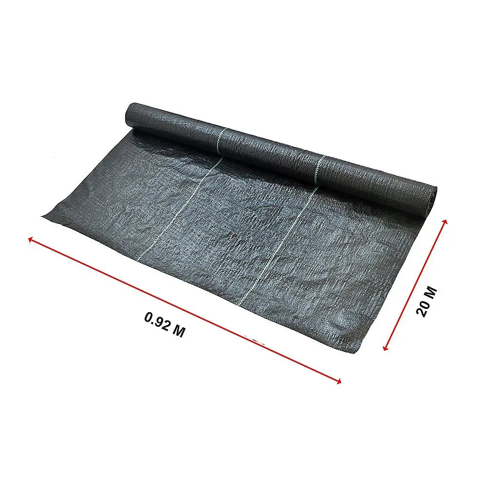Heavy Duty Weed Control PP Woven Fabric Weed Mat Gardening Plant 0.92m x 20m - Mekamart Australia