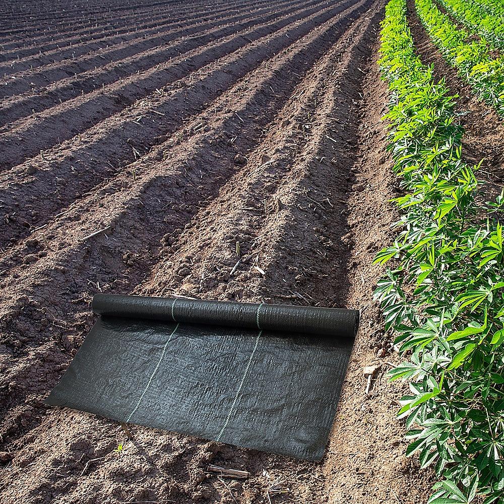 Heavy Duty Weed Control PP Woven Fabric Weed Mat Gardening Plant 0.92m x 20m - Mekamart Australia