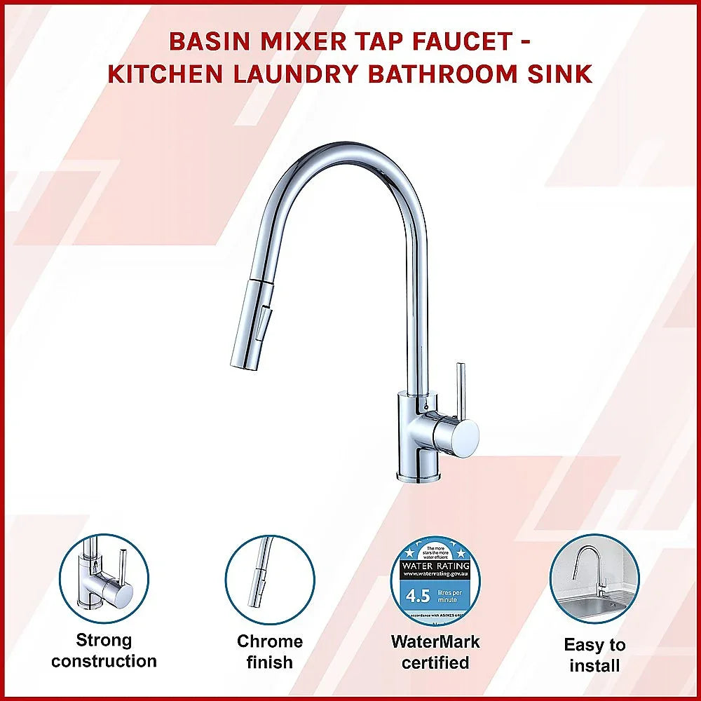 Basin Mixer Tap Faucet -Kitchen Laundry Bathroom Sink - Mekamart Australia