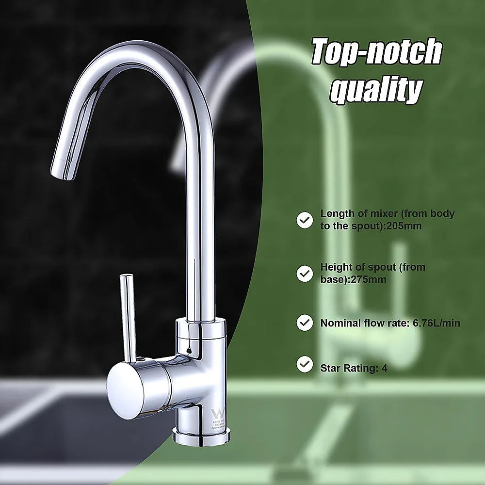 Kitchen Mixer Tap Faucet for Basin Laundry Sink - Mekamart Australia