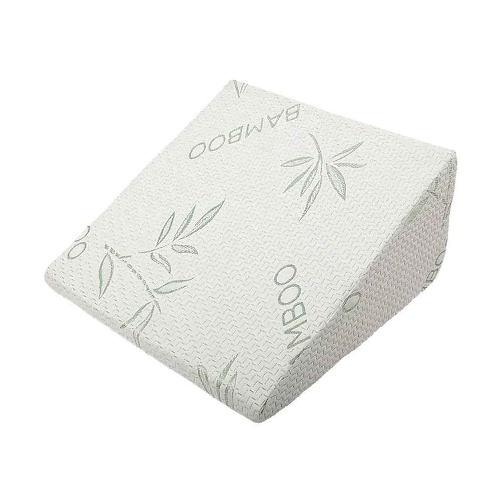 Cool Gel Memory Foam Bed Wedge Pillow Cushion Neck Back Support Sleep with Cover - Mekamart Australia