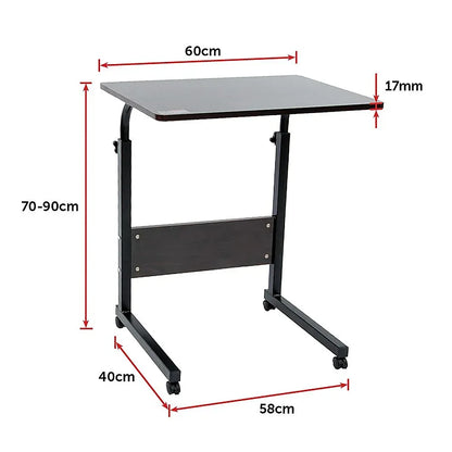 Mobile Laptop Desk Bed Stand Computer Table Adjustable Notebook Bedside Table - Mekamart Australia