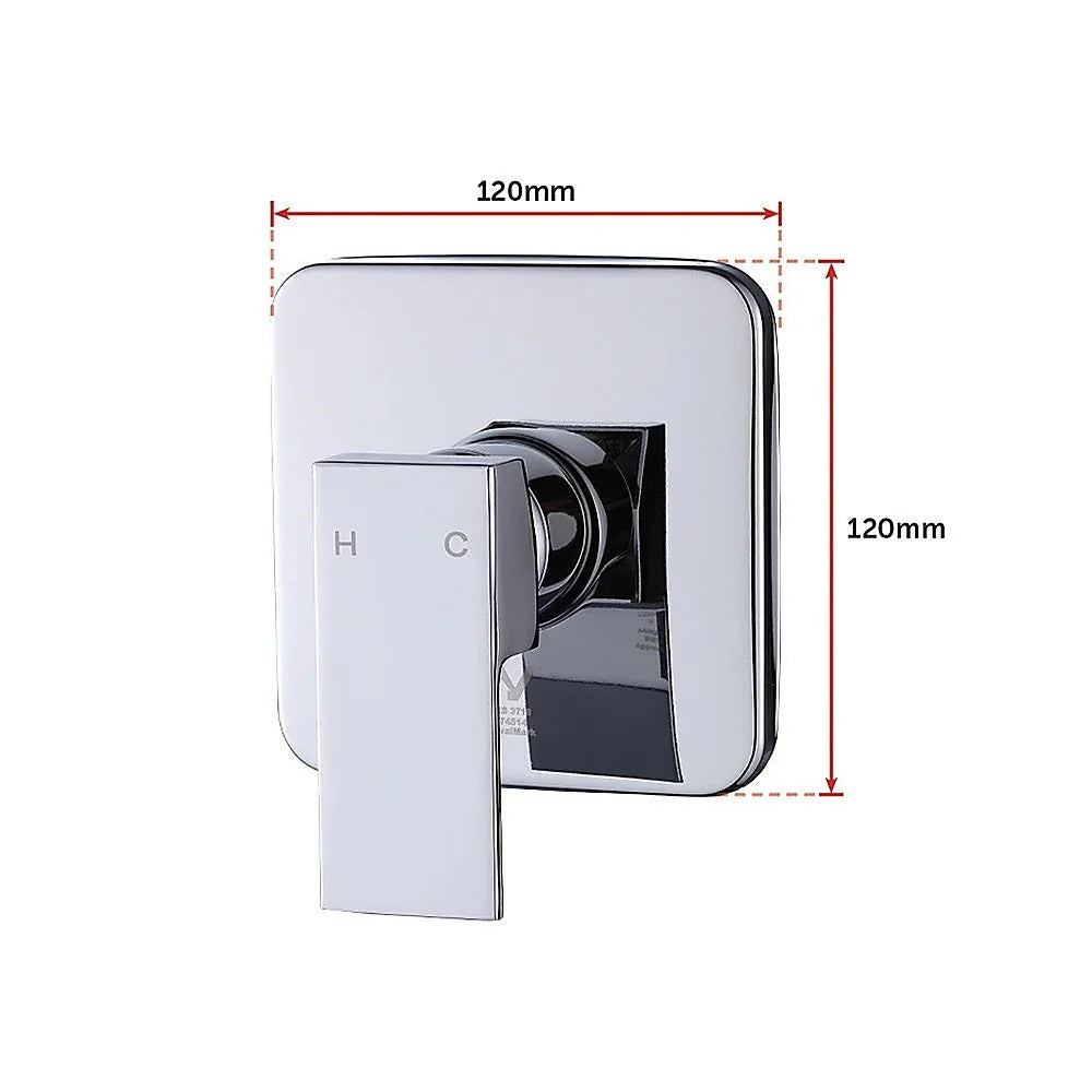 Shower Bath Mixer Tap Bathroom WATERMARK Approved - Chrome - Mekamart Australia