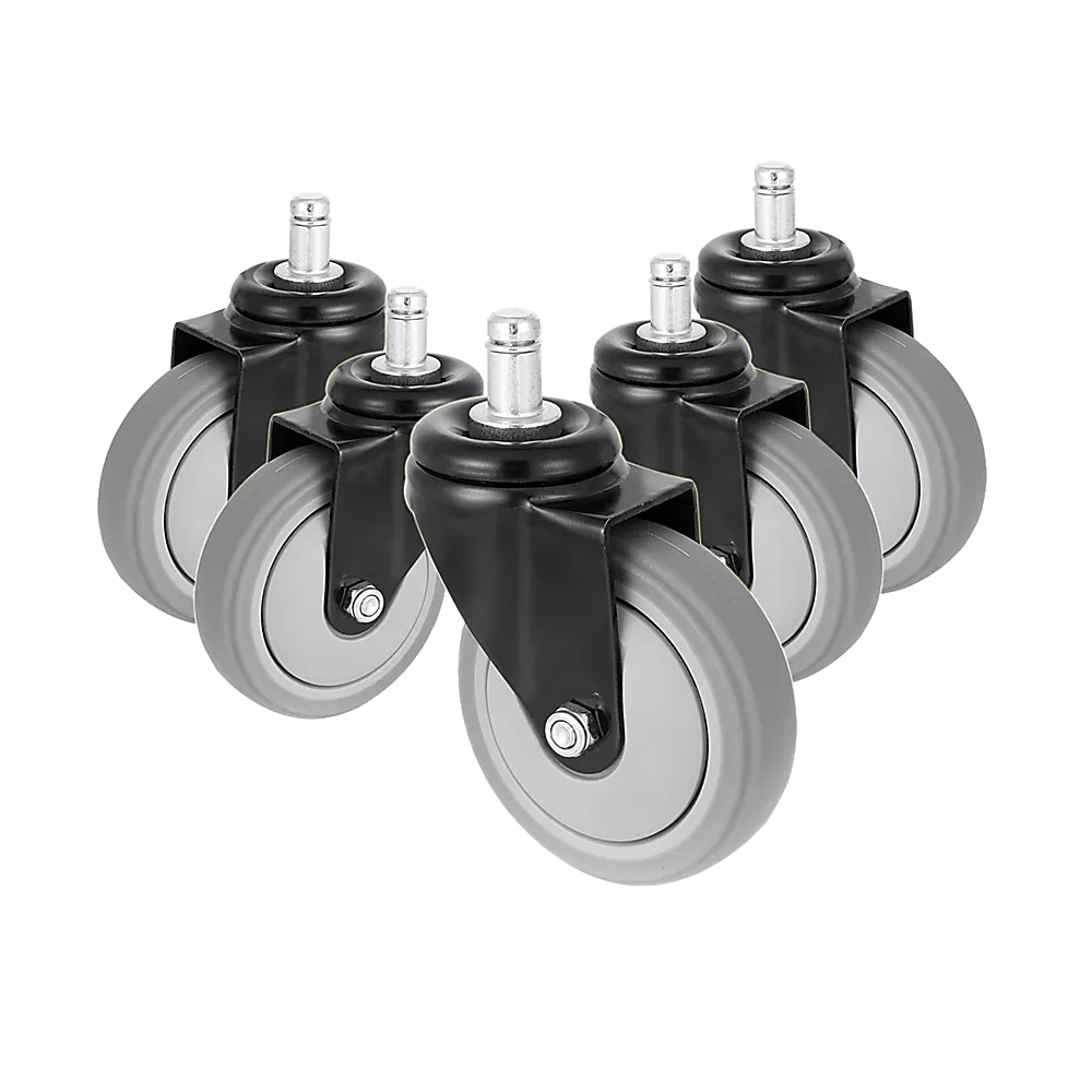 5x Office Chair Caster Wheels Set – Heavy Duty Universal Replacement for All Floors - Mekamart Australia