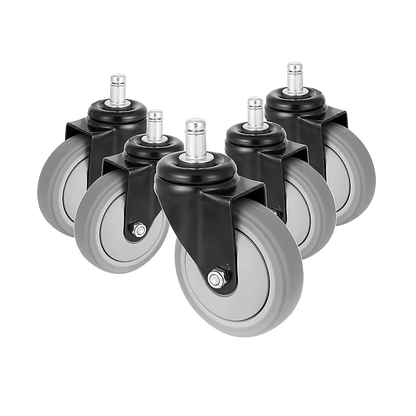 5x Office Chair Caster Wheels Set – Heavy Duty Universal Replacement for All Floors - Mekamart Australia