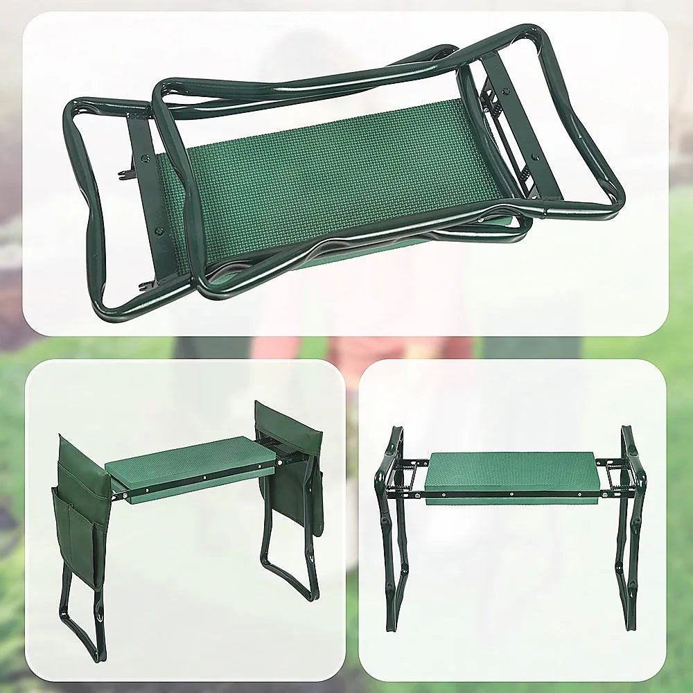 Garden Seat Folding Kneeler Bench Kneeling Soft Eva Pad - Mekamart Australia