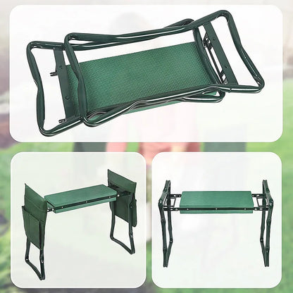 Garden Seat Folding Kneeler Bench Kneeling Soft Eva Pad - Mekamart Australia