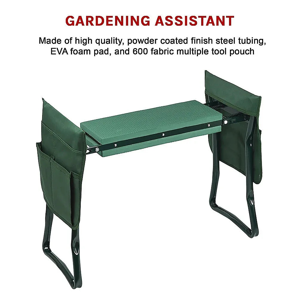 Garden Seat Folding Kneeler Bench Kneeling Soft Eva Pad - Mekamart Australia