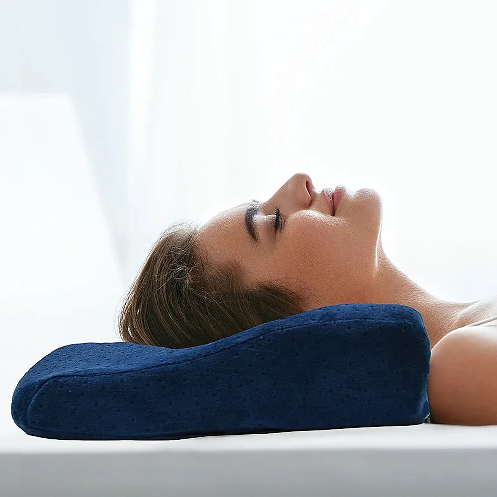 Memory Foam Neck Pillow Cushion Support Rebound Contour Pain Relief Health Care - Mekamart Australia