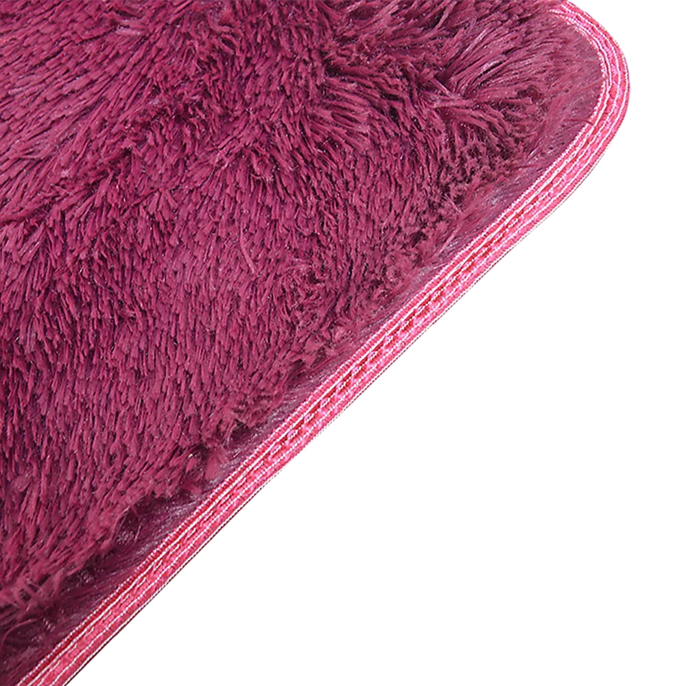 200x140cm Floor Rugs Large Shaggy Rug Area Carpet Bedroom Living Room Mat - Burgundy - Mekamart Australia