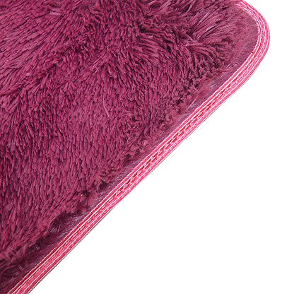 200x140cm Floor Rugs Large Shaggy Rug Area Carpet Bedroom Living Room Mat - Burgundy - Mekamart Australia