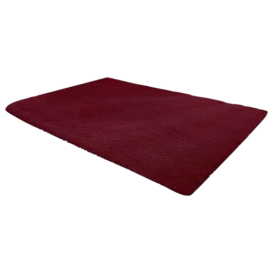 230x200cm Floor Rugs Large Shaggy Rug Area Carpet Bedroom Living Room Mat - Burgundy - Mekamart Australia