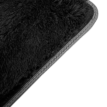 230x160cm Floor Rugs Large Shaggy Rug Area Carpet Bedroom Living Room Mat - Black - Mekamart Australia