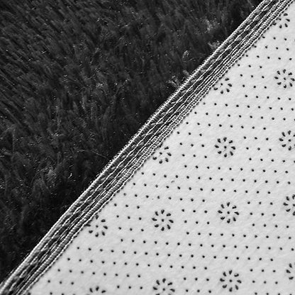 230x160cm Floor Rugs Large Shaggy Rug Area Carpet Bedroom Living Room Mat - Black - Mekamart Australia