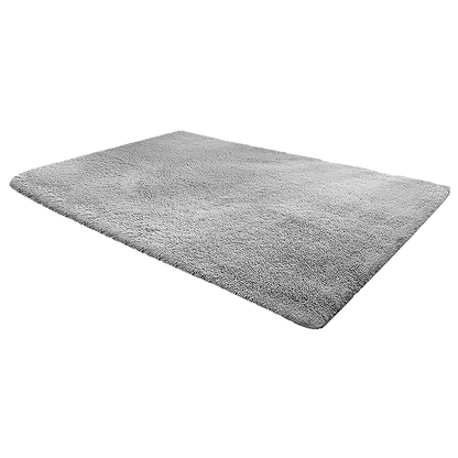 230x160cm Floor Rugs Large Shaggy Rug Area Carpet Bedroom Living Room Mat - Grey - Mekamart Australia
