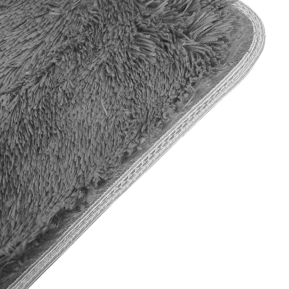 230x200cm Floor Rugs Large Shaggy Rug Area Carpet Bedroom Living Room Mat - Grey - Mekamart Australia