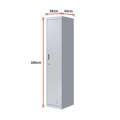 One-Door Office Gym Shed Clothing Locker Cabinet - Mekamart Australia