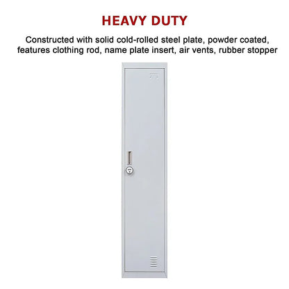 One-Door Office Gym Shed Clothing Locker Cabinet - Mekamart Australia
