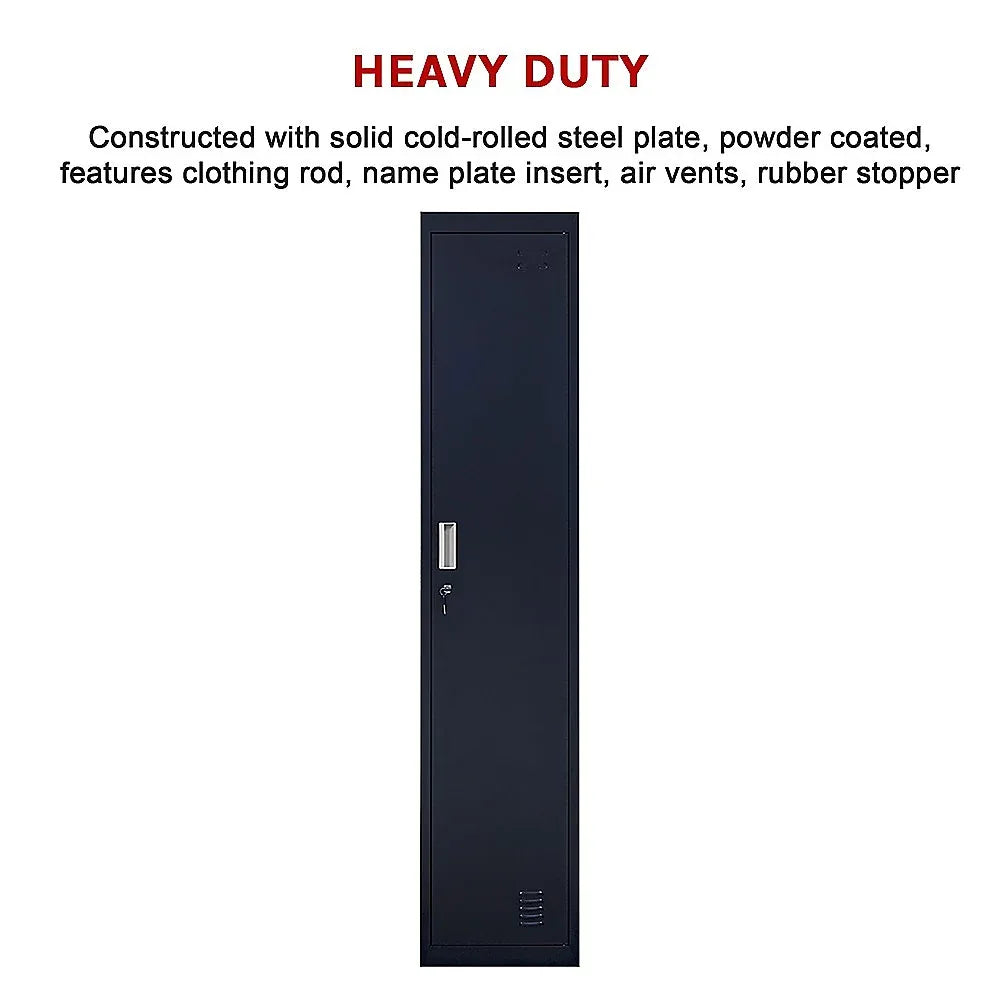 One-Door Office Gym Shed Clothing Locker Cabinet - Mekamart Australia