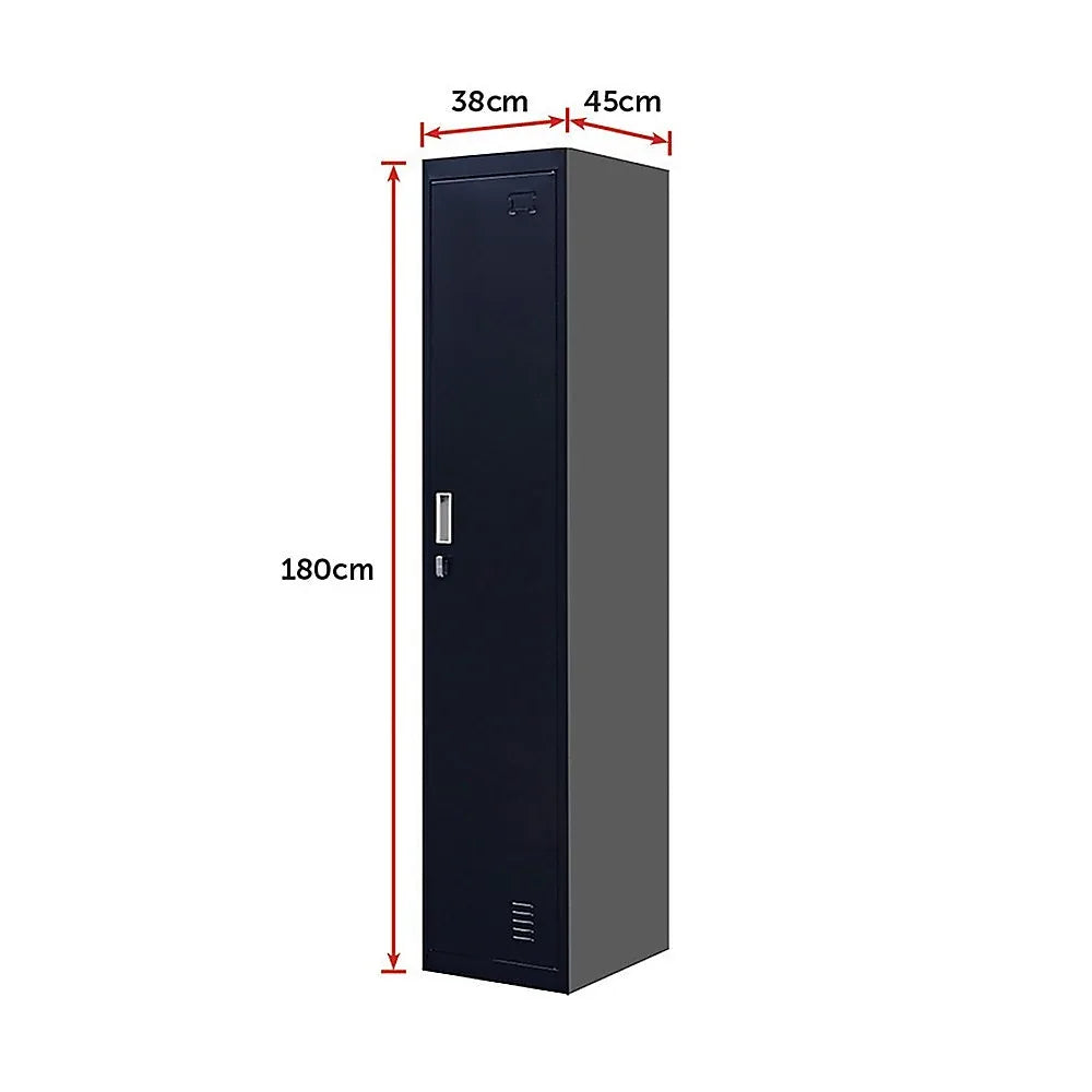 One-Door Office Gym Shed Clothing Locker Cabinet - Mekamart Australia