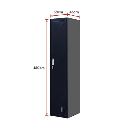 One-Door Office Gym Shed Clothing Locker Cabinet - Mekamart Australia